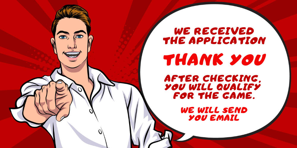 We received the application